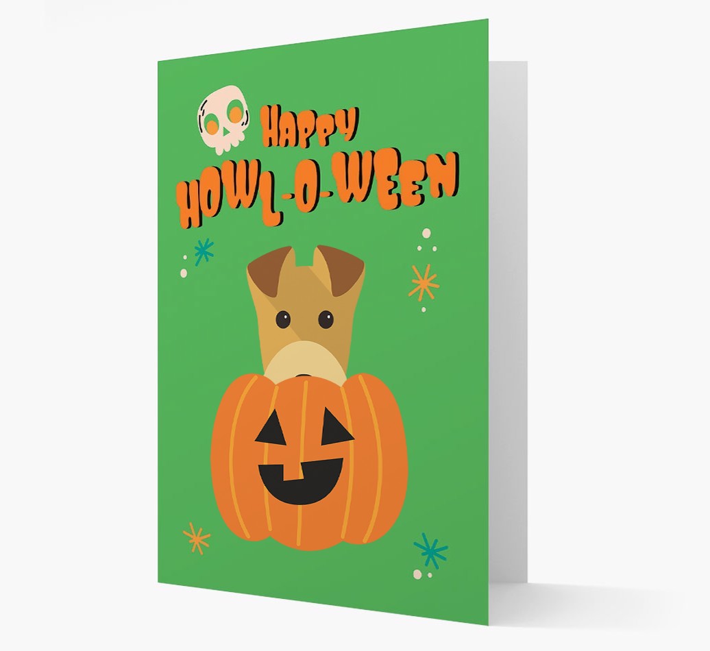 'Happy Halloween' - Card with {breedFullName} Icon
