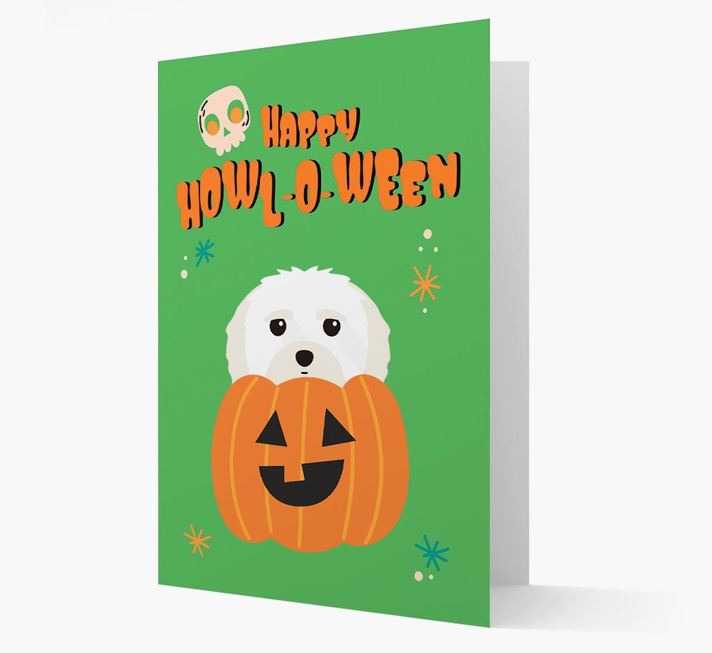 'Happy Halloween' - Card with {breedFullName} Icon