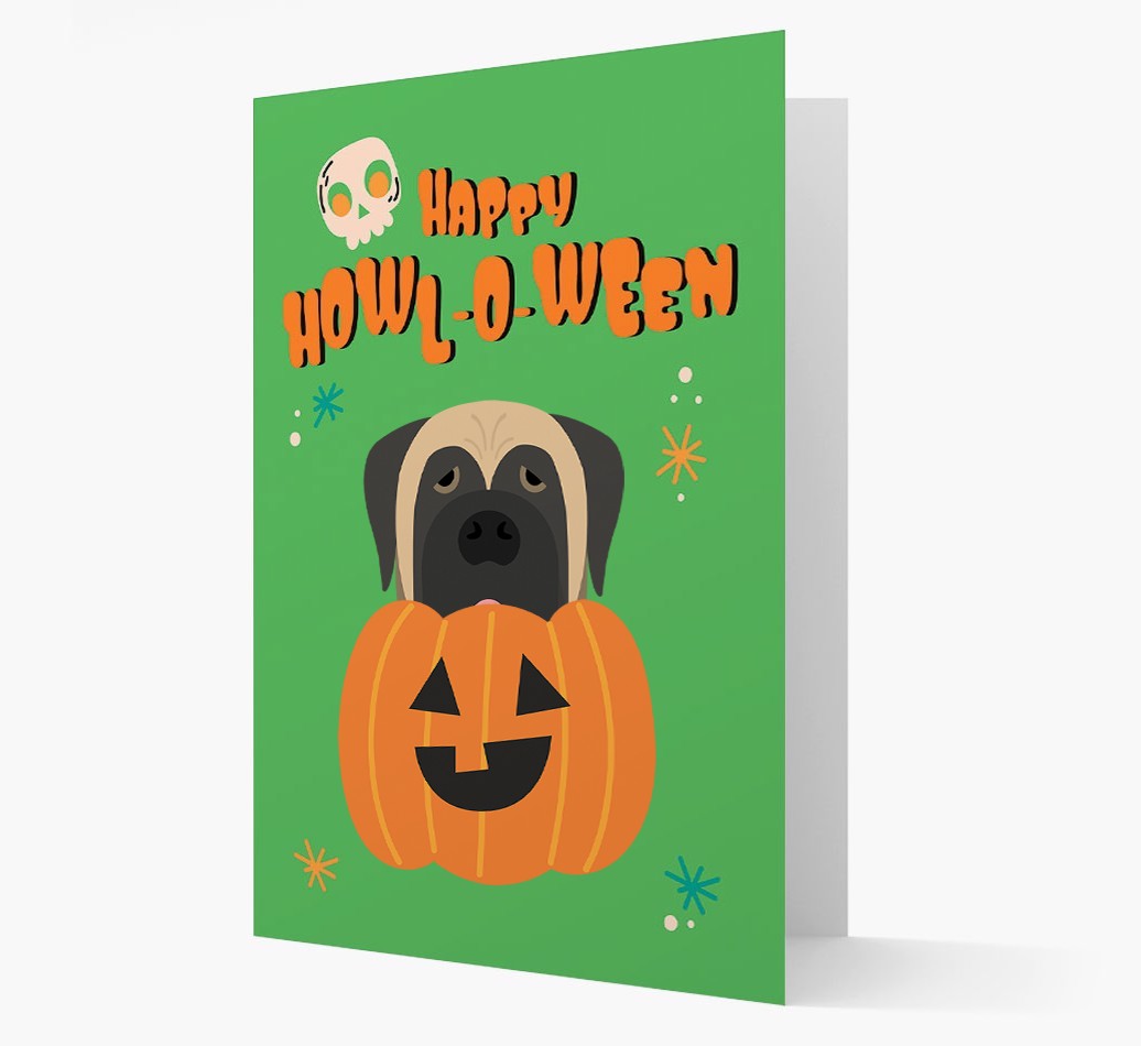 'Happy Halloween' - Card with {breedFullName} Icon