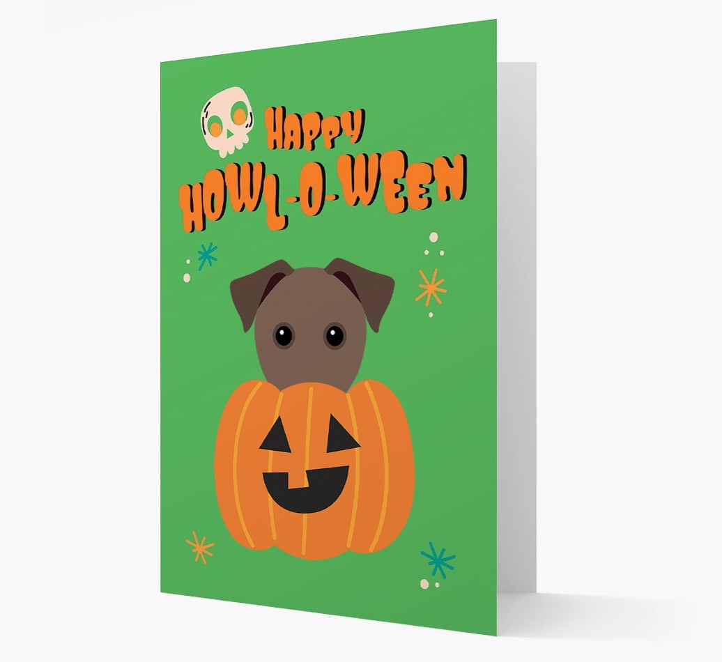 'Happy Halloween' - Card with {breedFullName} Icon