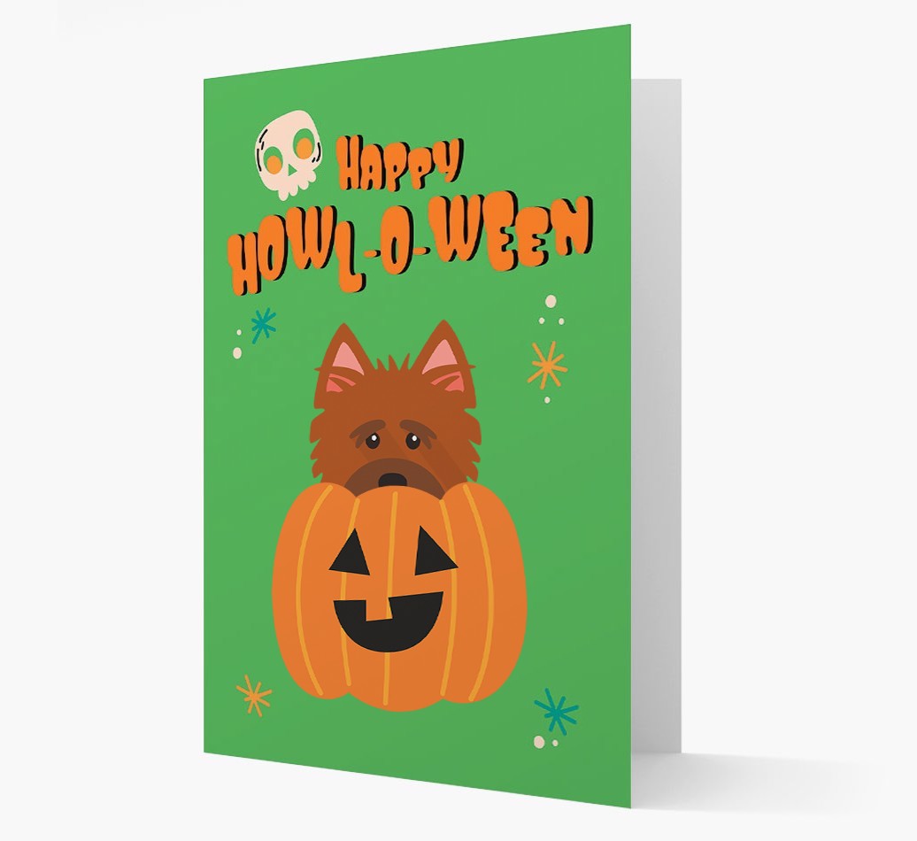 'Happy Halloween' - Card with {breedFullName} Icon