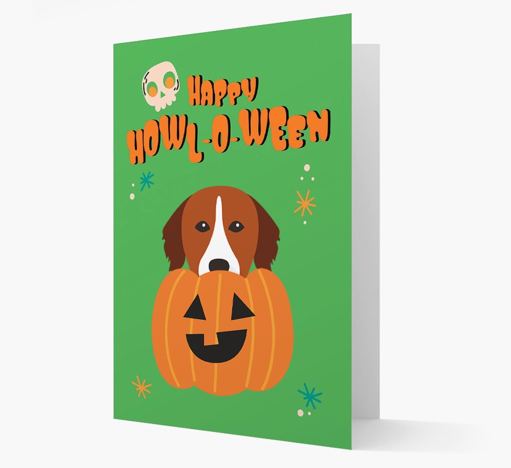 'Happy Halloween' - Card with {breedFullName} Icon