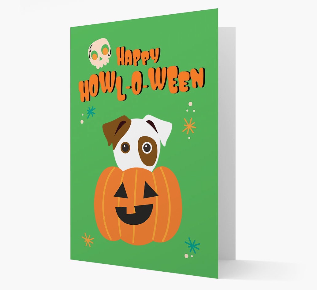 'Happy Halloween' - Card with {breedFullName} Icon