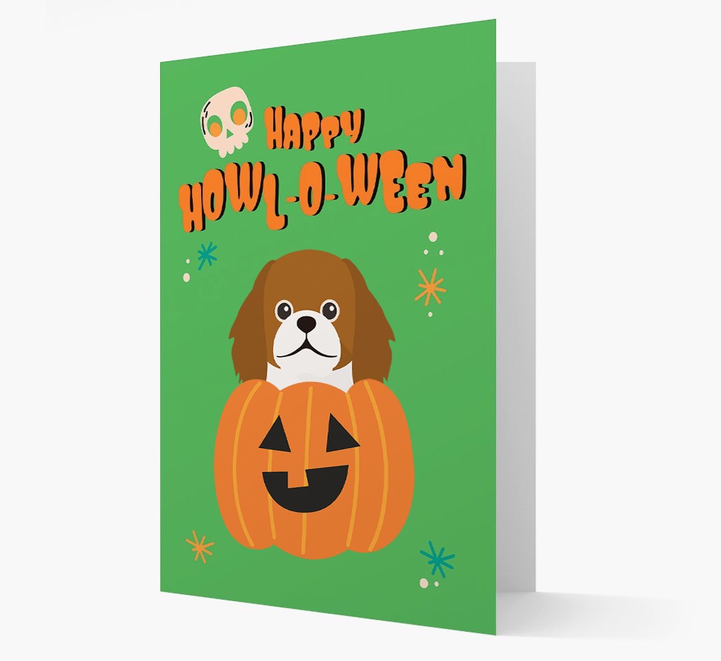 'Happy Halloween' - Card with {breedFullName} Icon