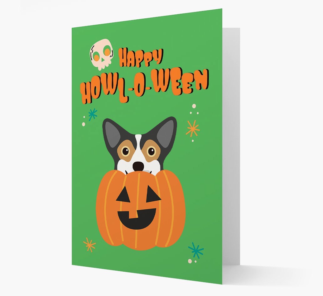 'Happy Halloween' - Card with {breedFullName} Icon