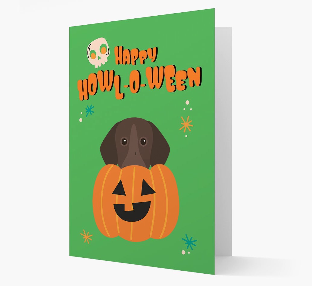 'Happy Halloween' - Card with {breedFullName} Icon