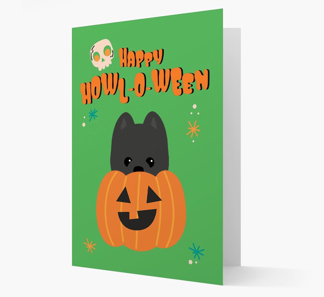 'Happy Halloween' - Card with {breedFullName} Icon