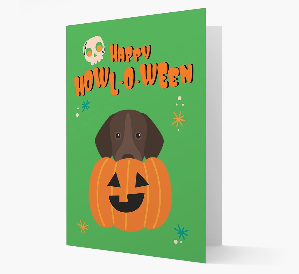 'Happy Halloween' - Card with {breedFullName} Icon