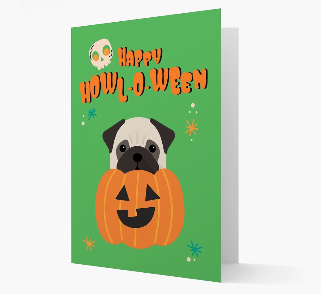 'Happy Halloween' - Card with {breedFullName} Icon