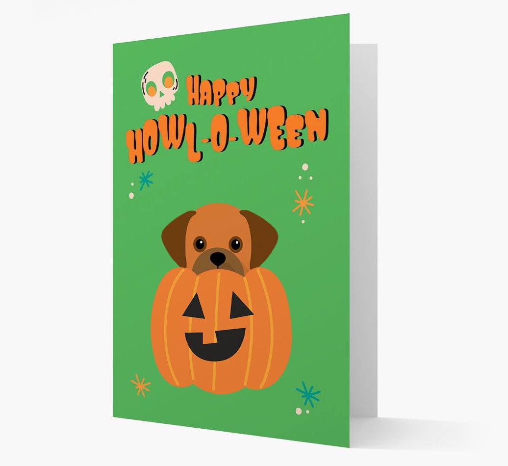 'Happy Halloween' - Card with {breedFullName} Icon