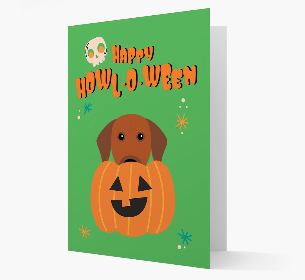 'Happy Halloween' - Card with {breedFullName} Icon