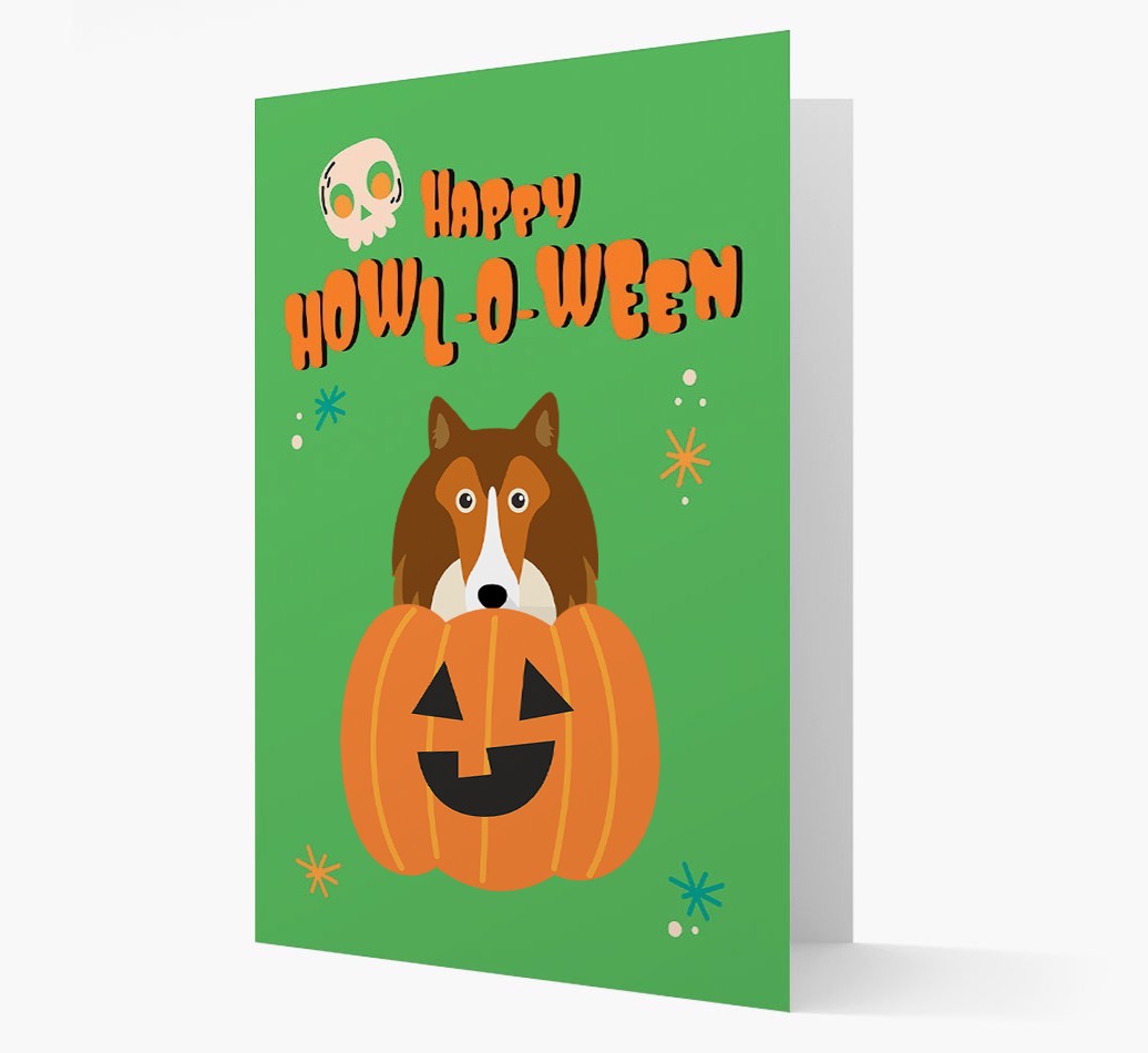 'Happy Halloween' - Card with {breedFullName} Icon