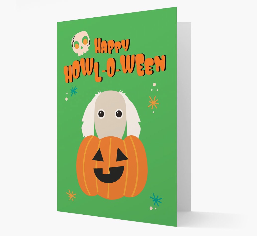 'Happy Halloween' - Card with {breedFullName} Icon