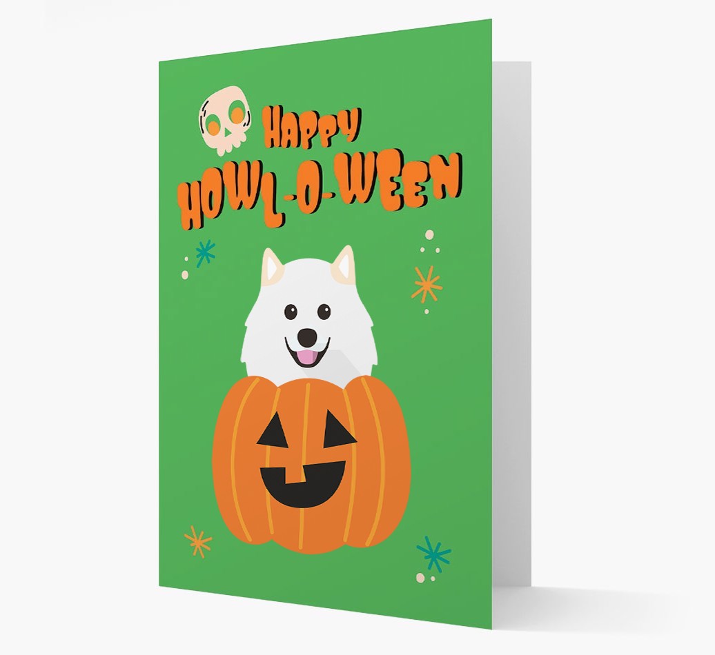 'Happy Halloween' - Card with {breedFullName} Icon