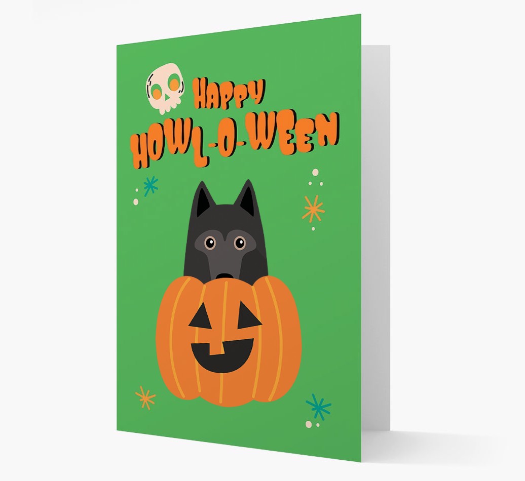'Happy Halloween' - Card with {breedFullName} Icon