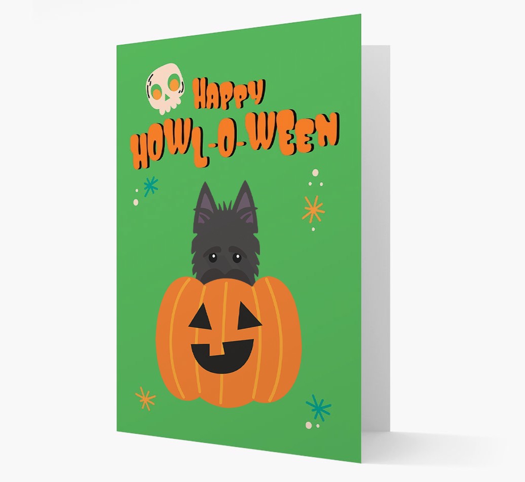 'Happy Halloween' - Card with {breedFullName} Icon