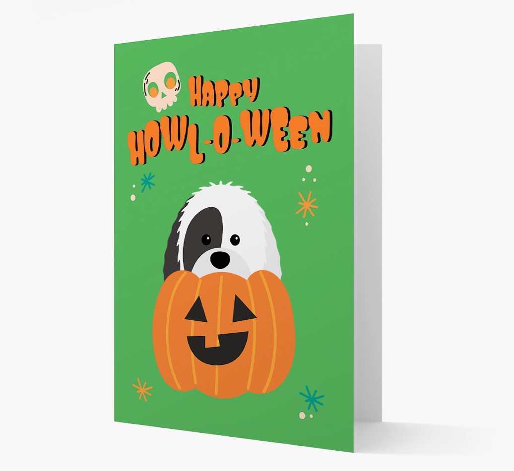 'Happy Halloween' - Card with {breedFullName} Icon