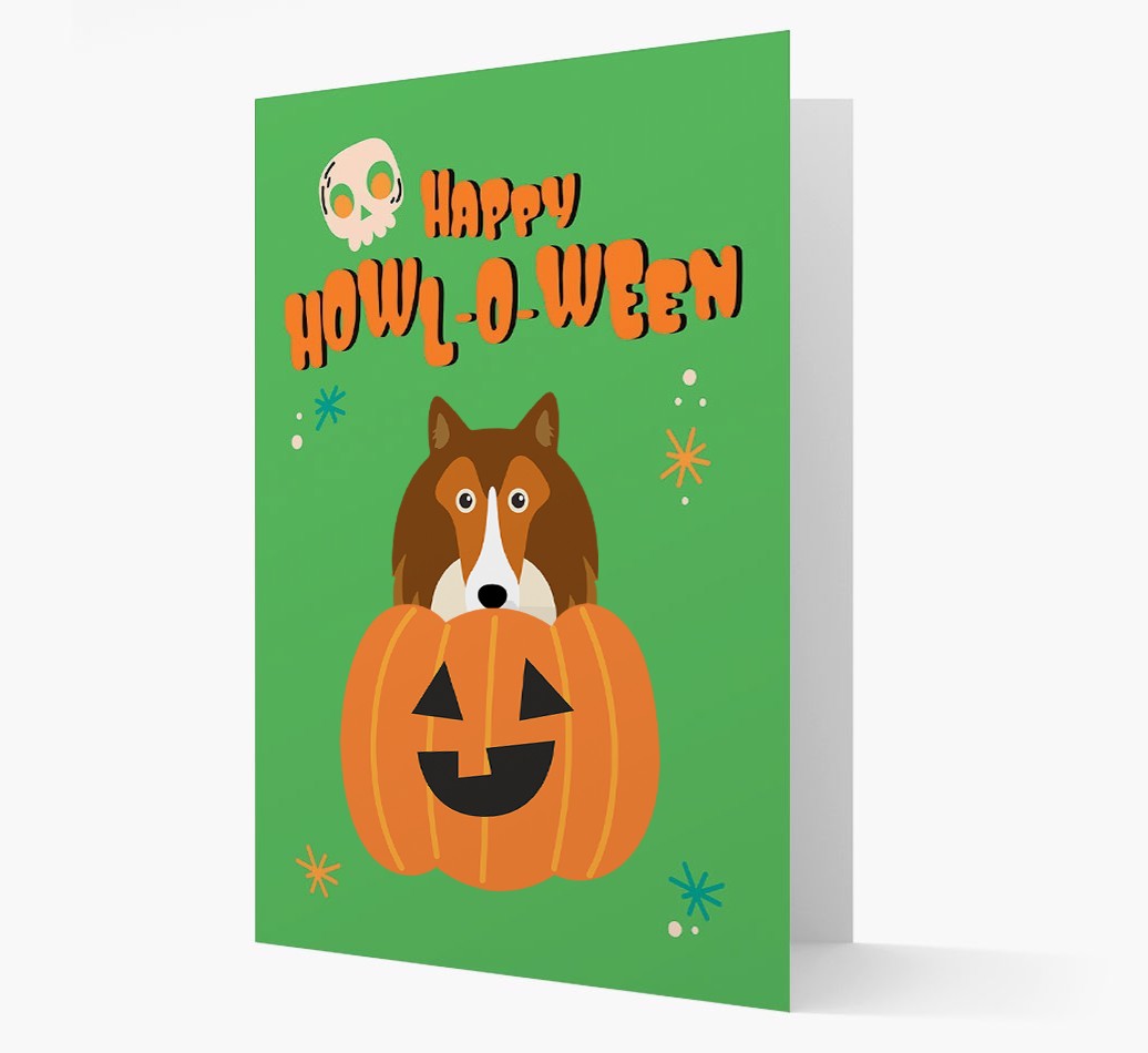 'Happy Halloween' - Card with {breedFullName} Icon