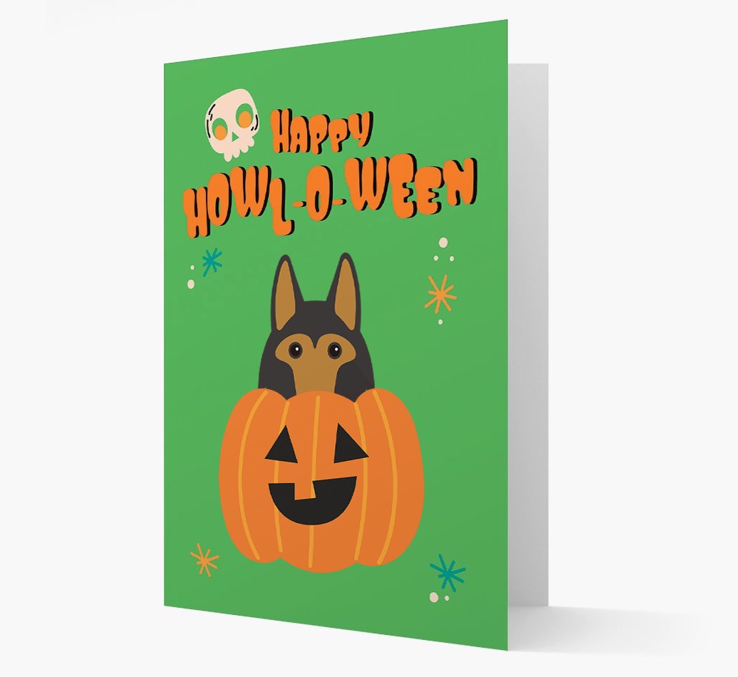 'Happy Halloween' - Card with {breedFullName} Icon