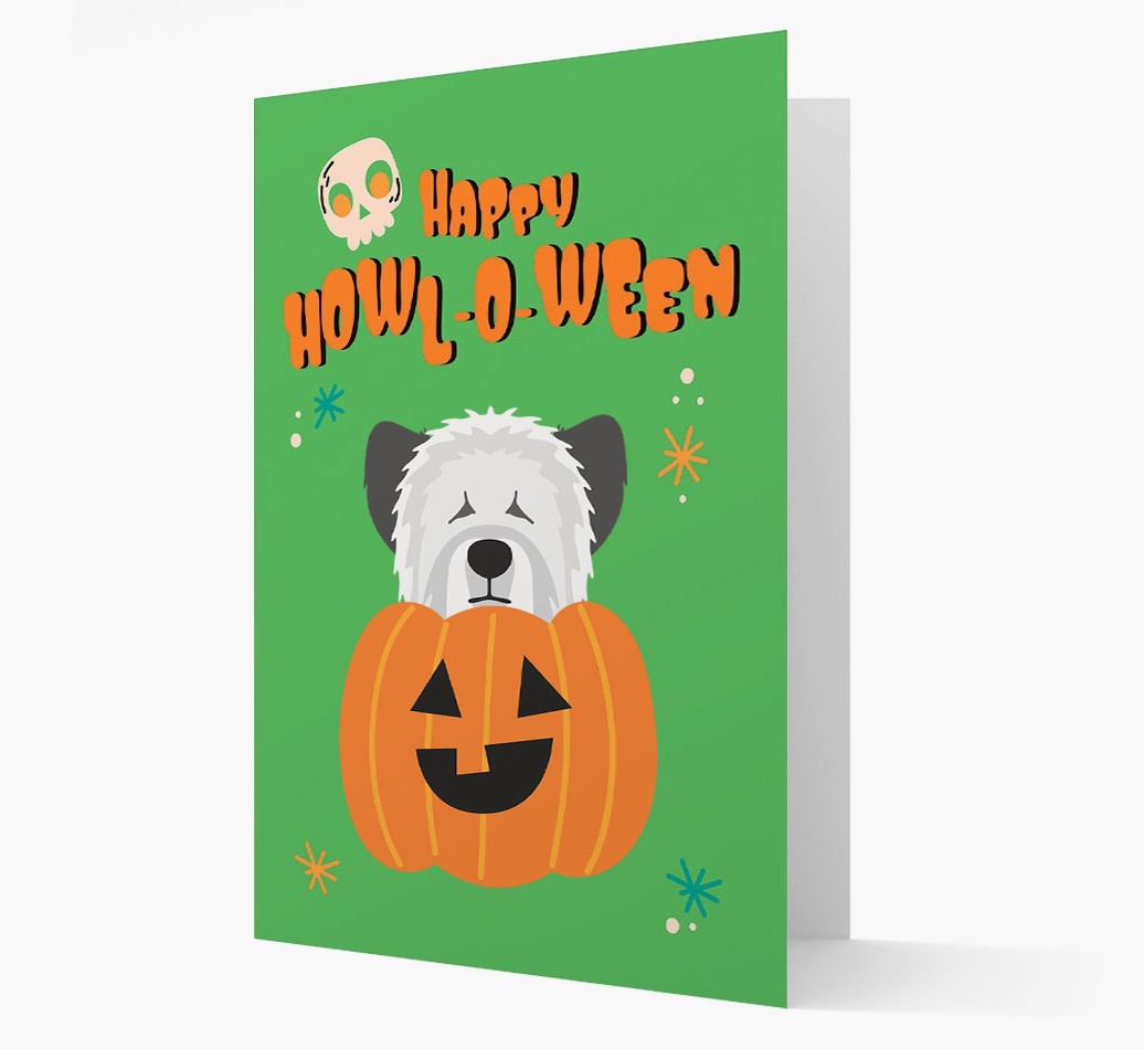 'Happy Halloween' - Card with {breedFullName} Icon