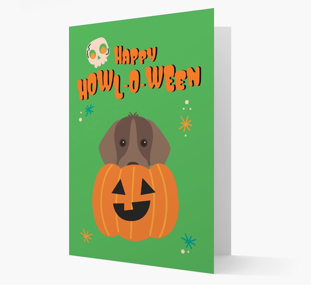 'Happy Halloween' - Card with {breedFullName} Icon