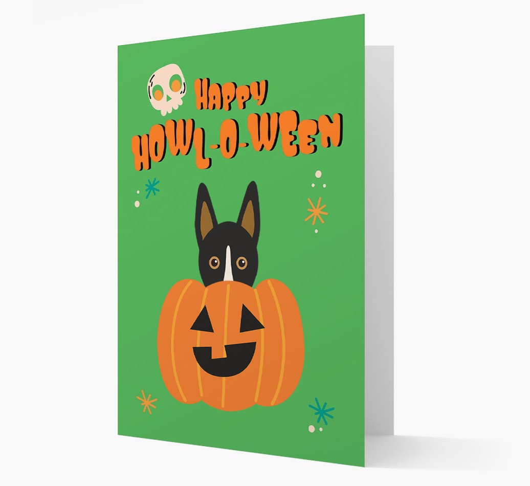 'Happy Halloween' - Card with {breedFullName} Icon