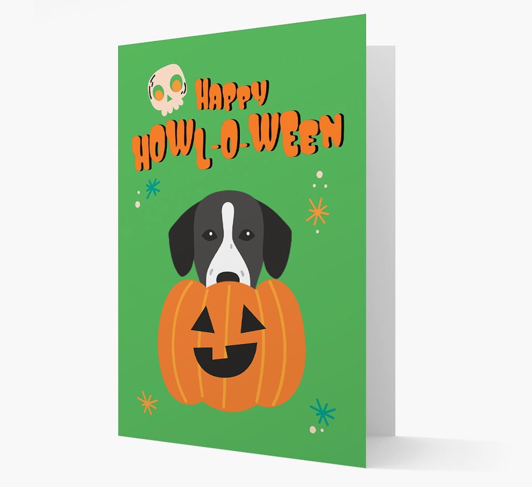 'Happy Halloween' - Card with {breedFullName} Icon