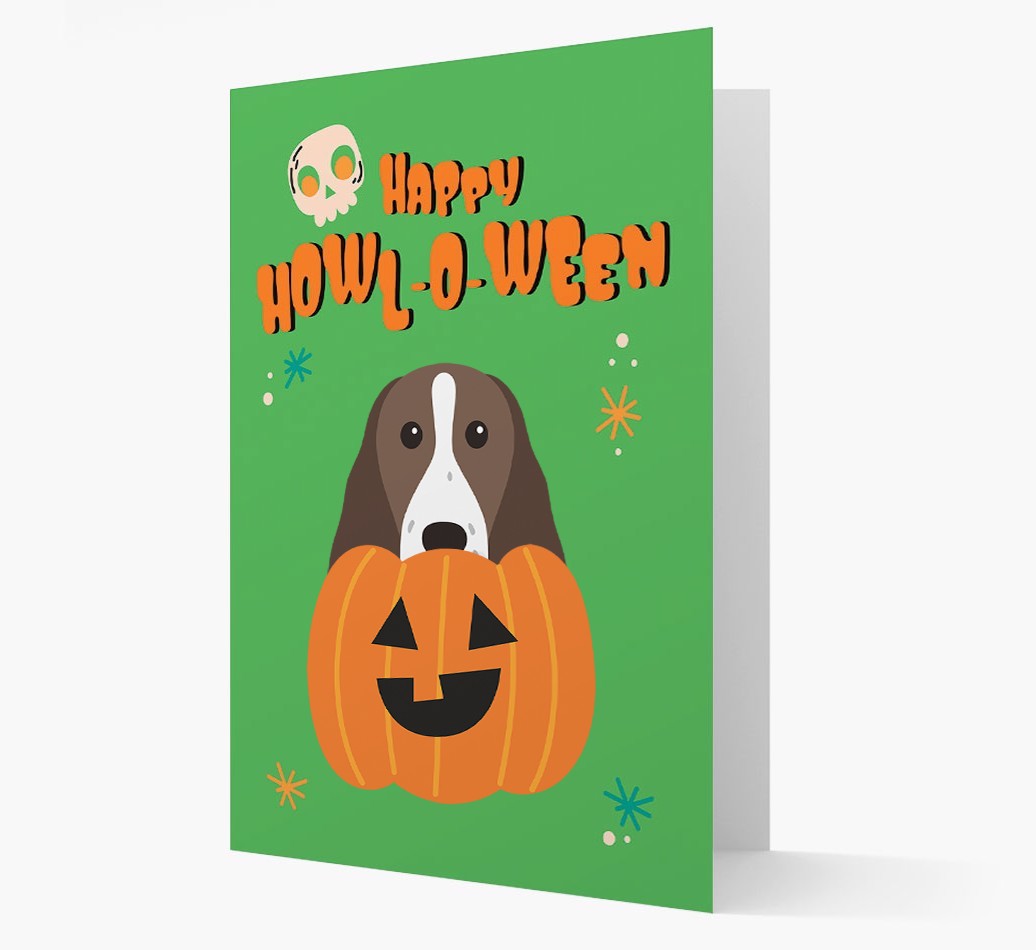 'Happy Halloween' - Card with {breedFullName} Icon