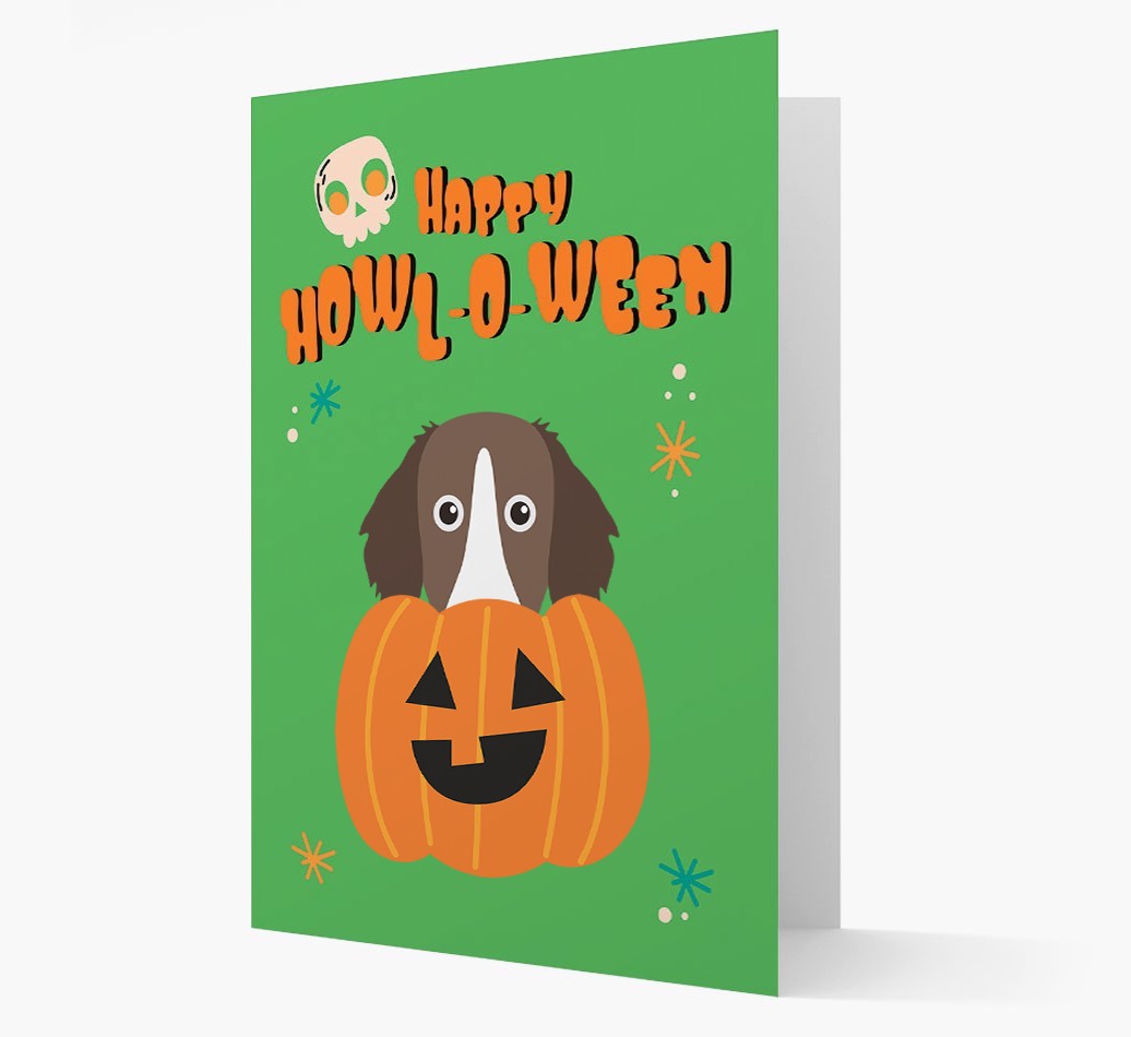 'Happy Halloween' - Card with {breedFullName} Icon