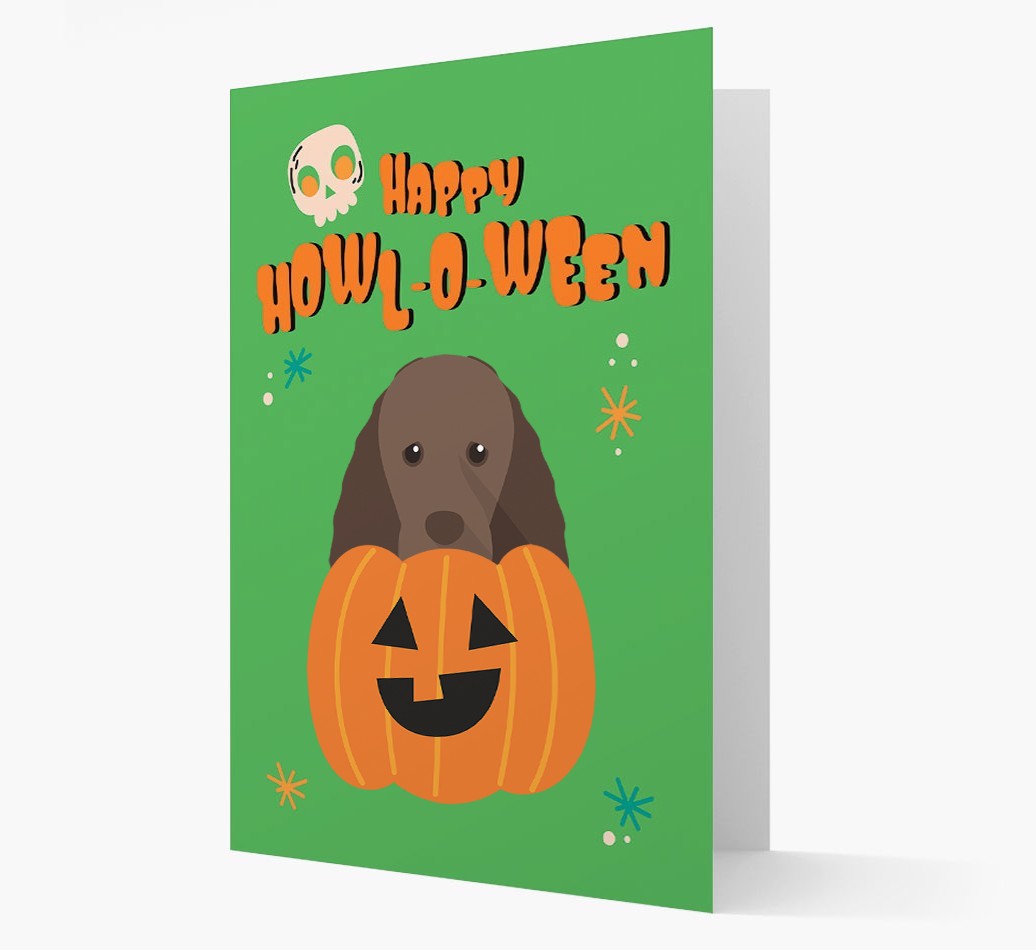 'Happy Halloween' - Card with {breedFullName} Icon