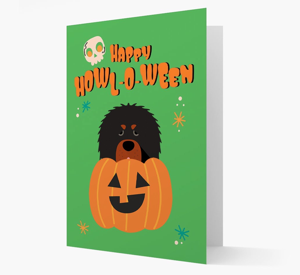 'Happy Halloween' - Card with {breedFullName} Icon