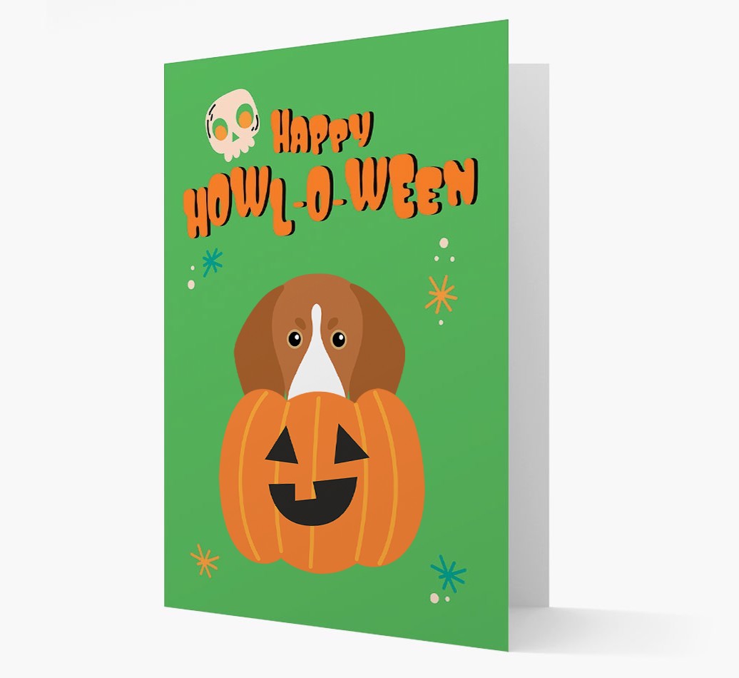 'Happy Halloween' - Card with {breedFullName} Icon