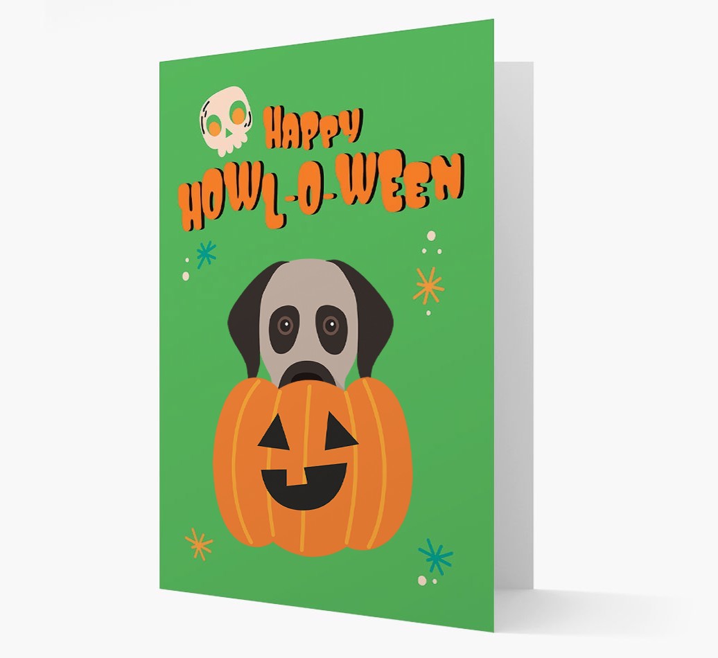 'Happy Halloween' - Card with {breedFullName} Icon