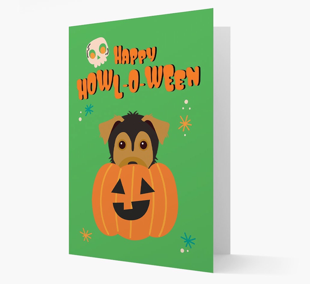 'Happy Halloween' - Card with {breedFullName} Icon