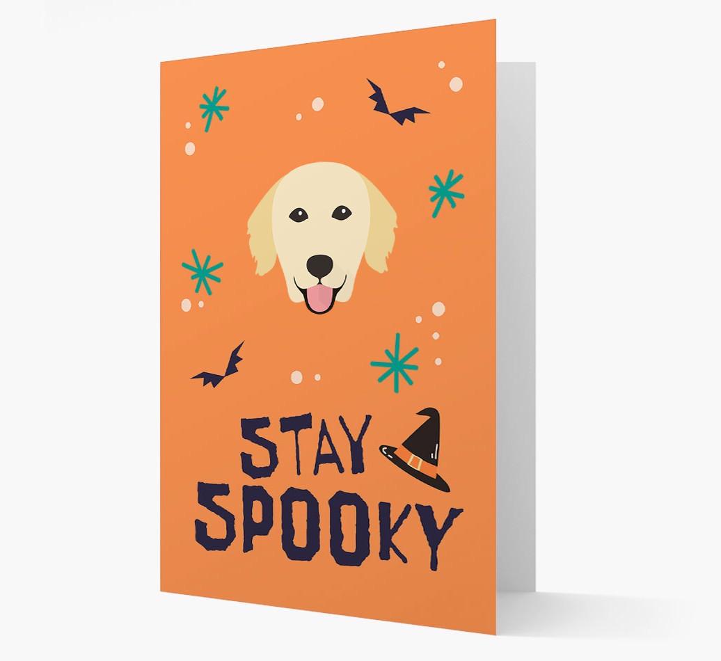 'Stay Spooky' - Personalized Card with {breedFullName} Icon