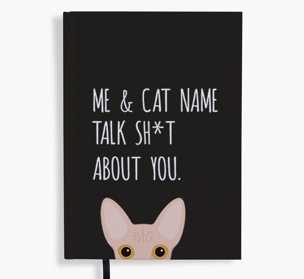 Talk Sh*t About You: Personalized {breedCommonName} Notebook