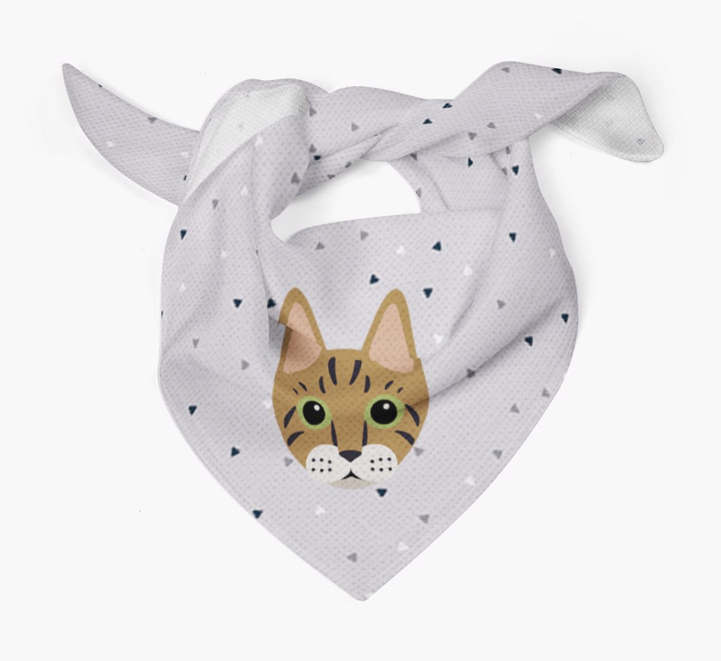 'Triangle Pattern' - Personalised {breedFullName} Bandana