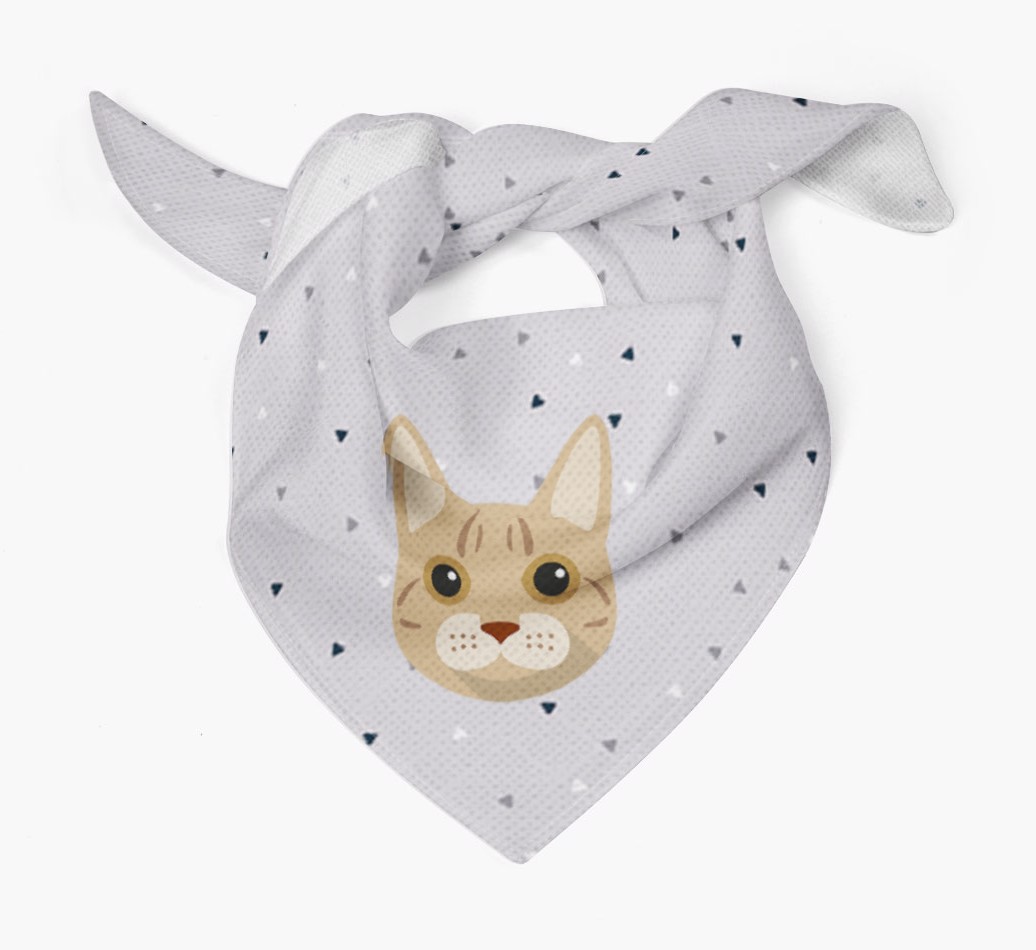 'Triangle Pattern' - Personalised {breedFullName} Bandana