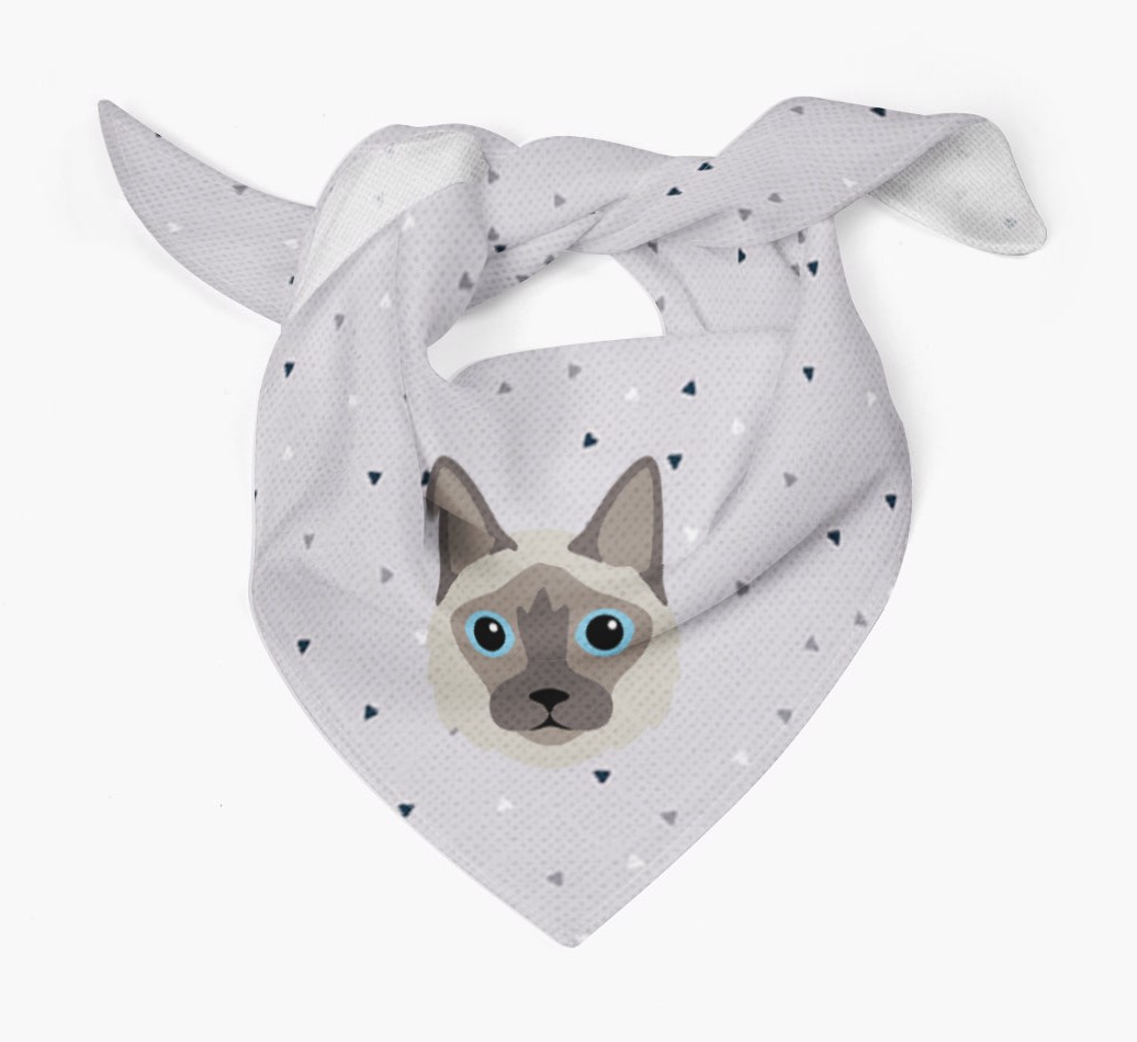 'Triangle Pattern' - Personalised {breedFullName} Bandana