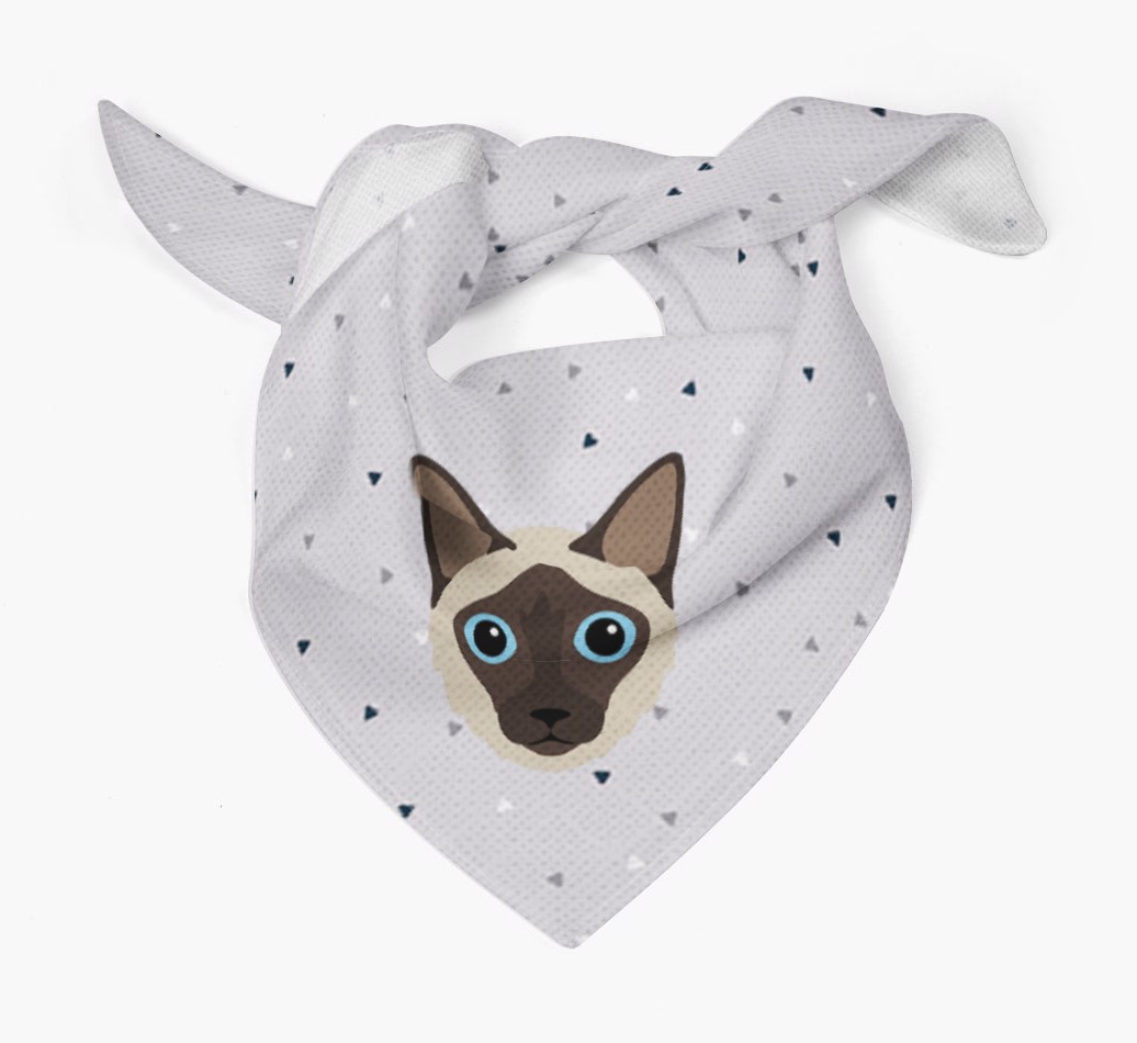 'Triangle Pattern' - Personalised {breedFullName} Bandana