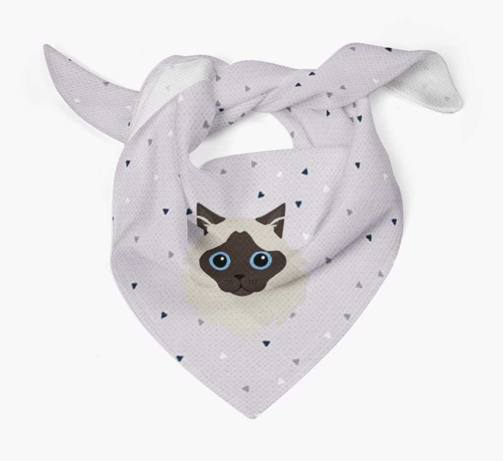 'Triangle Pattern' - Personalised {breedFullName} Bandana