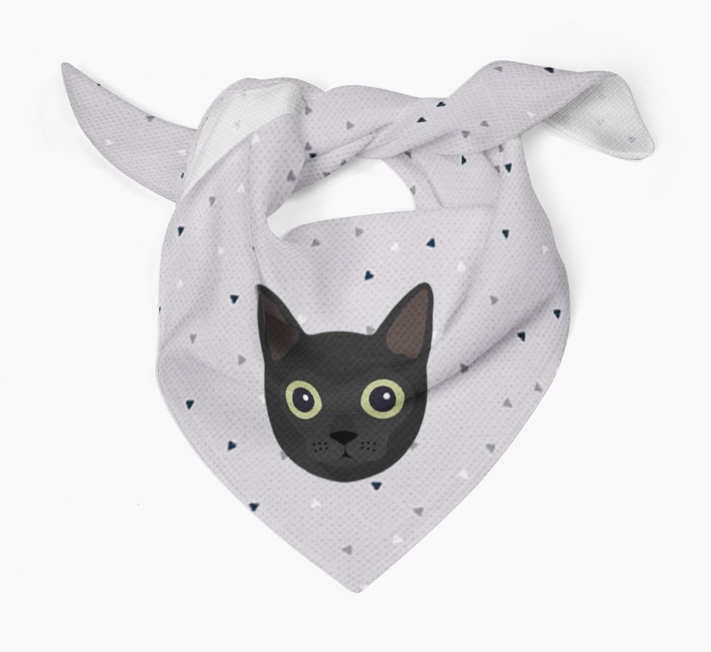 'Triangle Pattern' - Personalised {breedFullName} Bandana