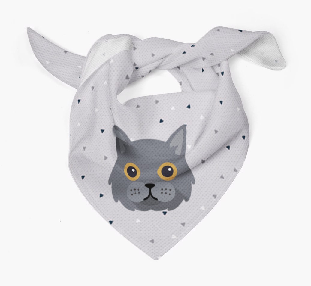 'Triangle Pattern' - Personalised {breedFullName} Bandana