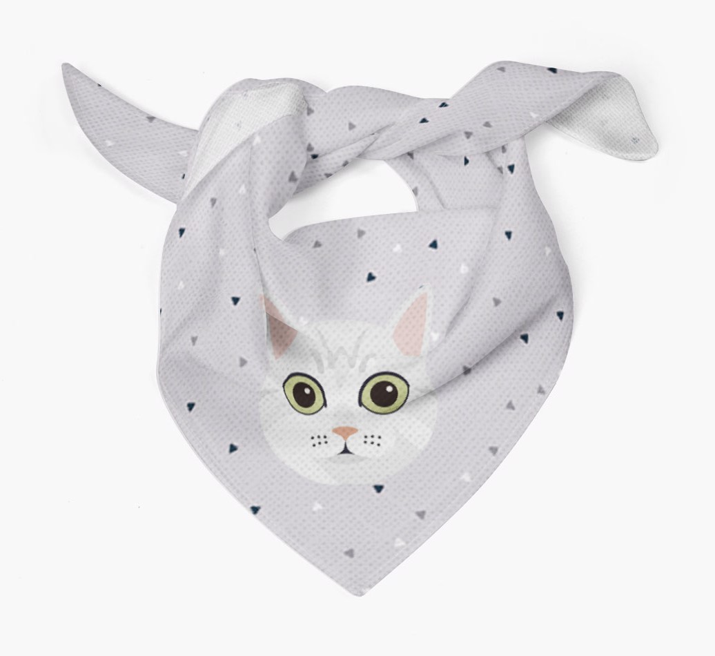 'Triangle Pattern' - Personalised {breedFullName} Bandana