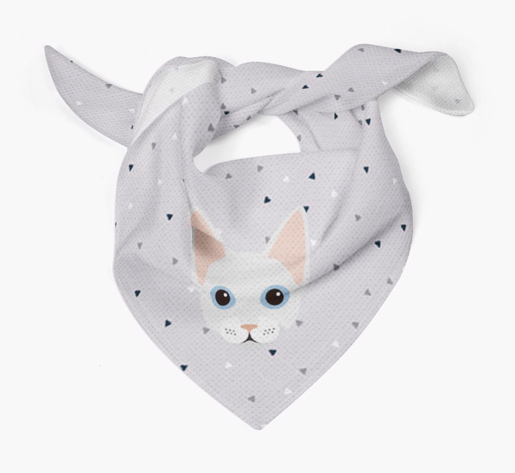 'Triangle Pattern' - Personalised {breedFullName} Bandana