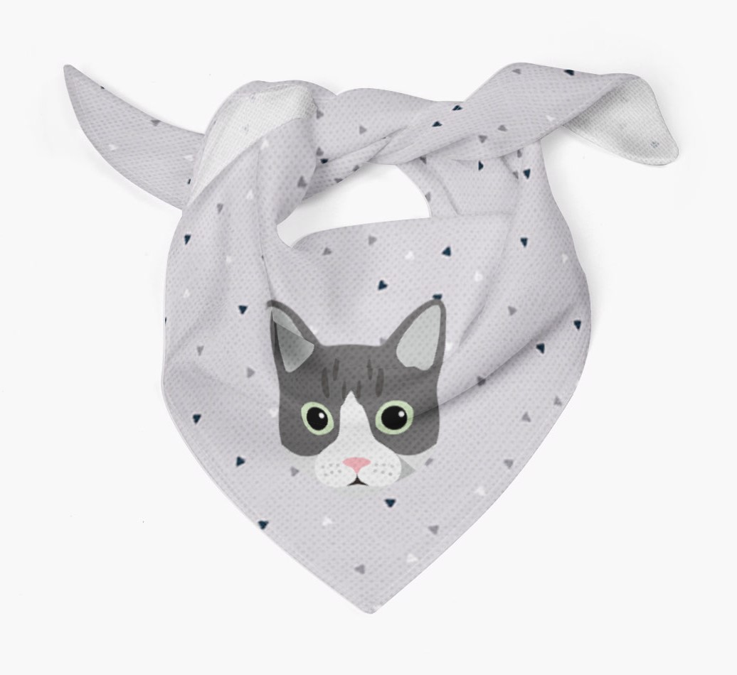 'Triangle Pattern' - Personalised {breedFullName} Bandana