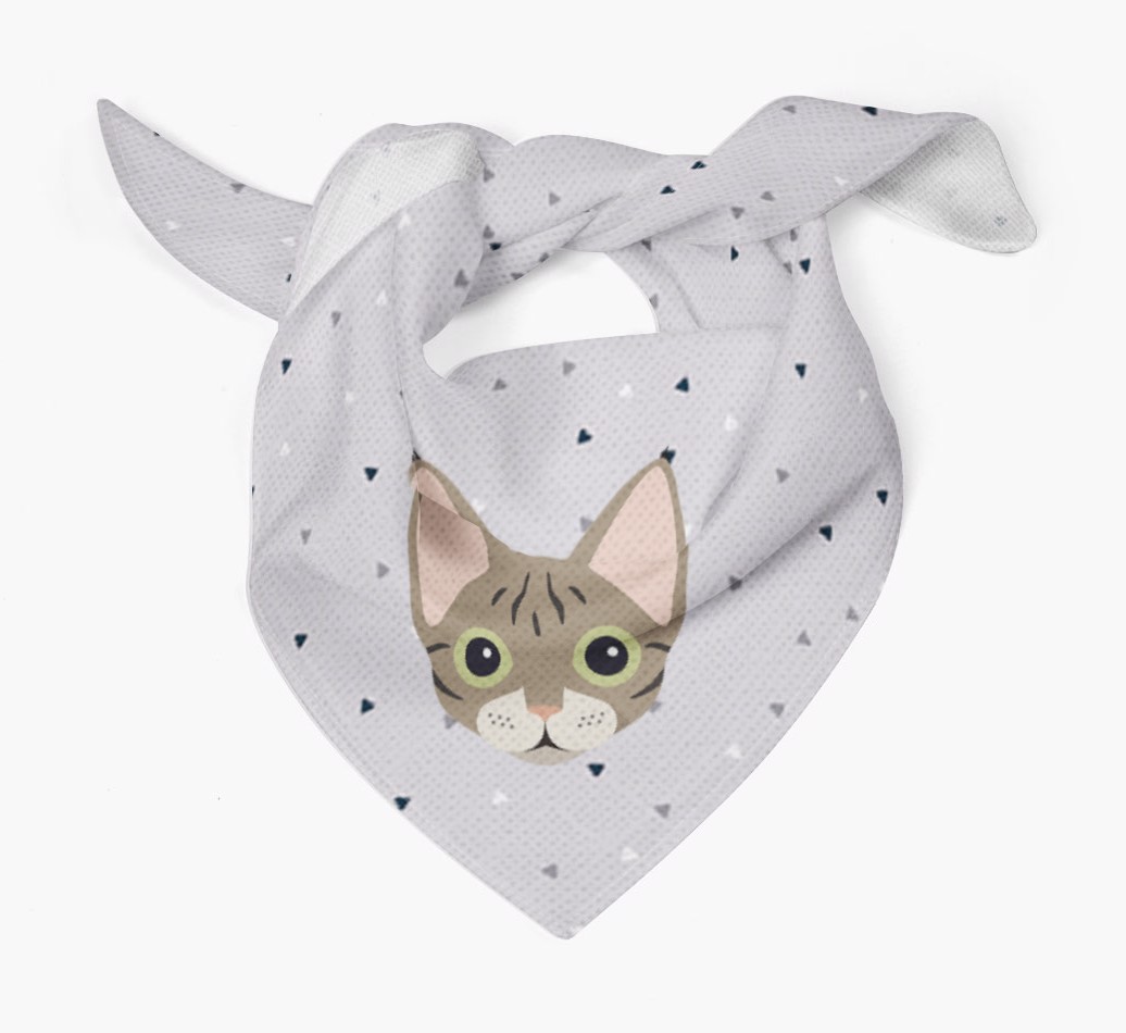 'Triangle Pattern' - Personalised {breedFullName} Bandana