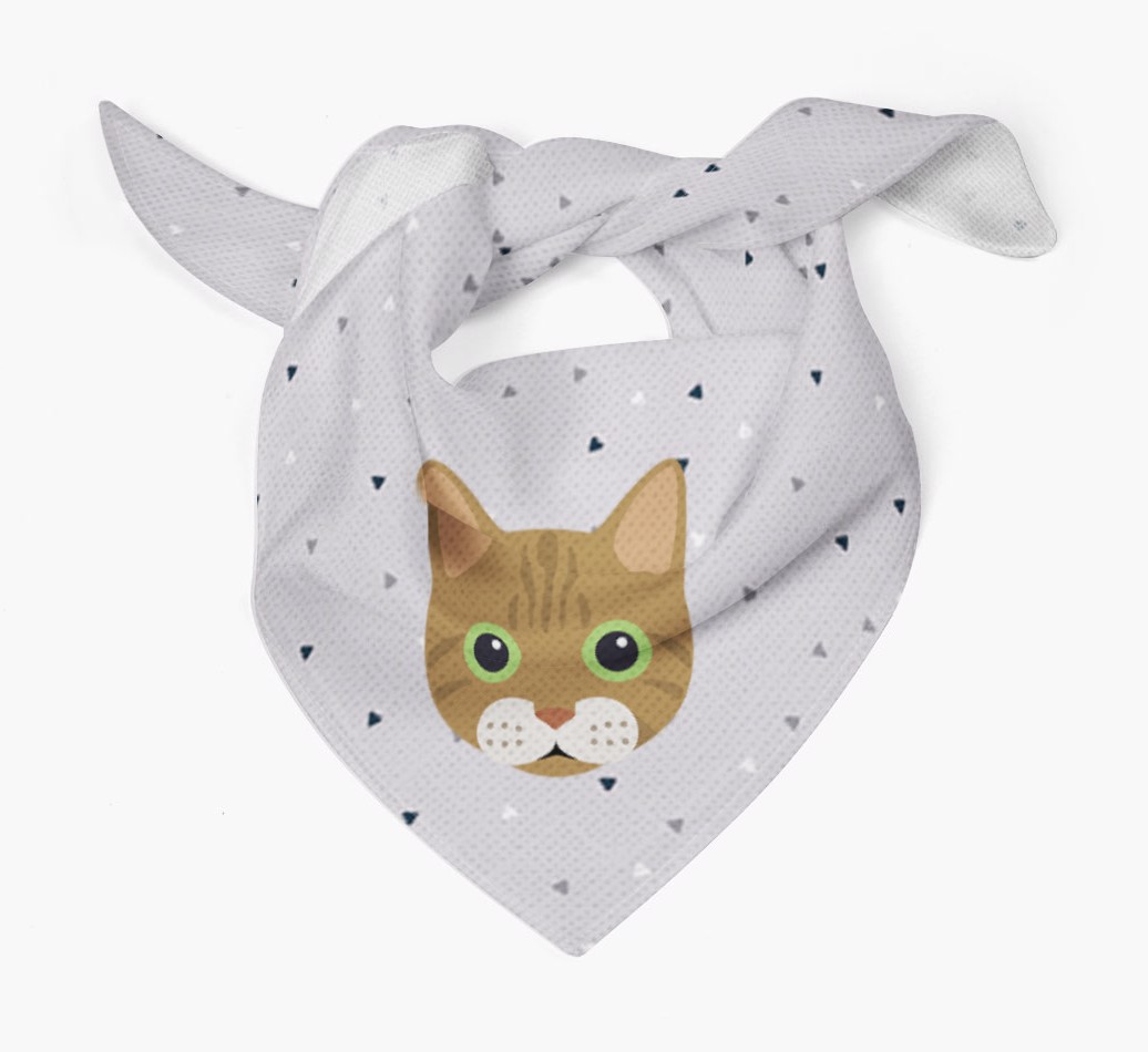 'Triangle Pattern' - Personalised {breedFullName} Bandana