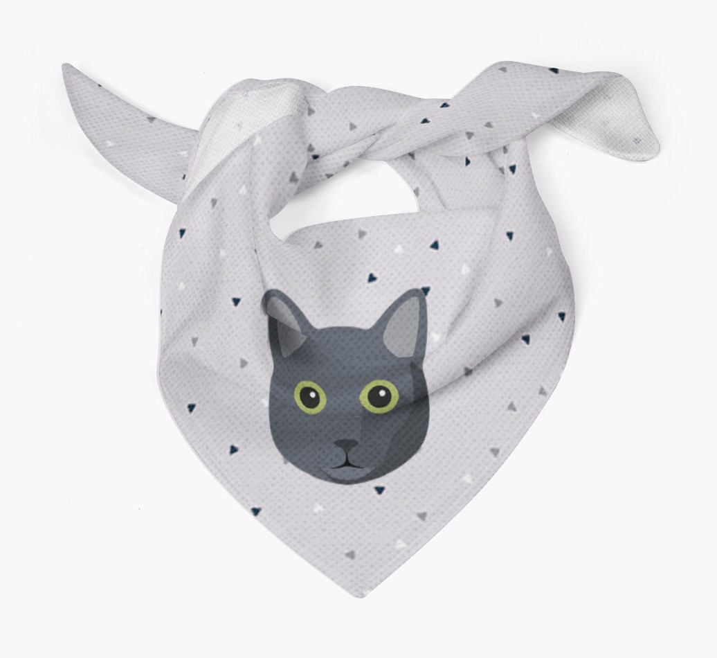 'Triangle Pattern' - Personalised {breedFullName} Bandana