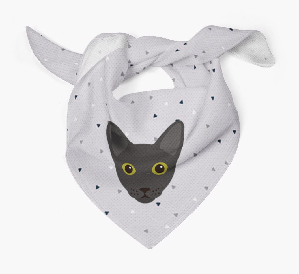 'Triangle Pattern' - Personalised {breedFullName} Bandana